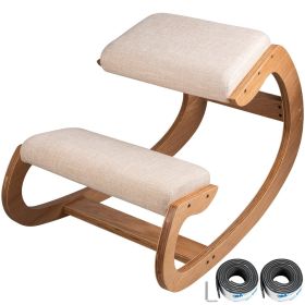 VEVOR Ergonomic Kneeling Chair Heavy Duty Better Posture Kneeling Stool Office Chair Home for Body Shaping Relieveing Stress Meditation Desk Comp