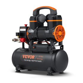 VEVOR 2.1 Gallon Air Compressor, 1.2HP 2.2 CFM@90PSI Air Compressors with Max. 116PSI Pressure, Oil Free Compressor Tank for Auto Repair