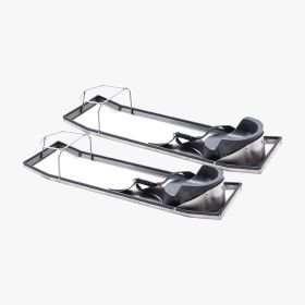 VEVOR 30'' x 8'' Concrete Knee Boards Slider Knee Boards Kneeler Board Stainless Steel Kneedboards Concrete Sliders Pair Moving Sliders w/Concret