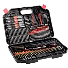 VEVOR Drill Bit Set, 246 Pieces Drill and Driver Bit Set, Screwdriver Bit Set Suitable for Wood Metal Cement Drilling and Screw Driving