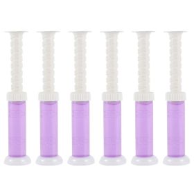 Flower Aromatic Toilet Gel Deodorant Small Flower Toilet Fragrance Deodorant Bathroom Remove Odors Household Cleaning Tools (Scent Type: 6pcs Lavender, Ships From: China)